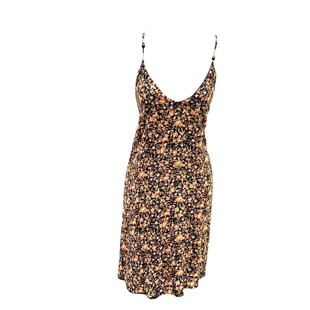 Black floral dress